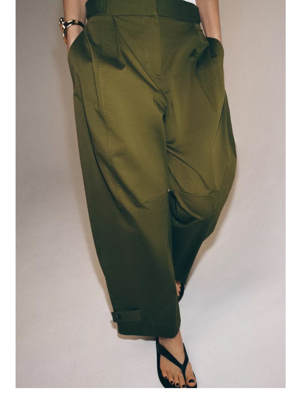 Zara ZW Collection Chino Pants with Belt Loops, NWT, XL